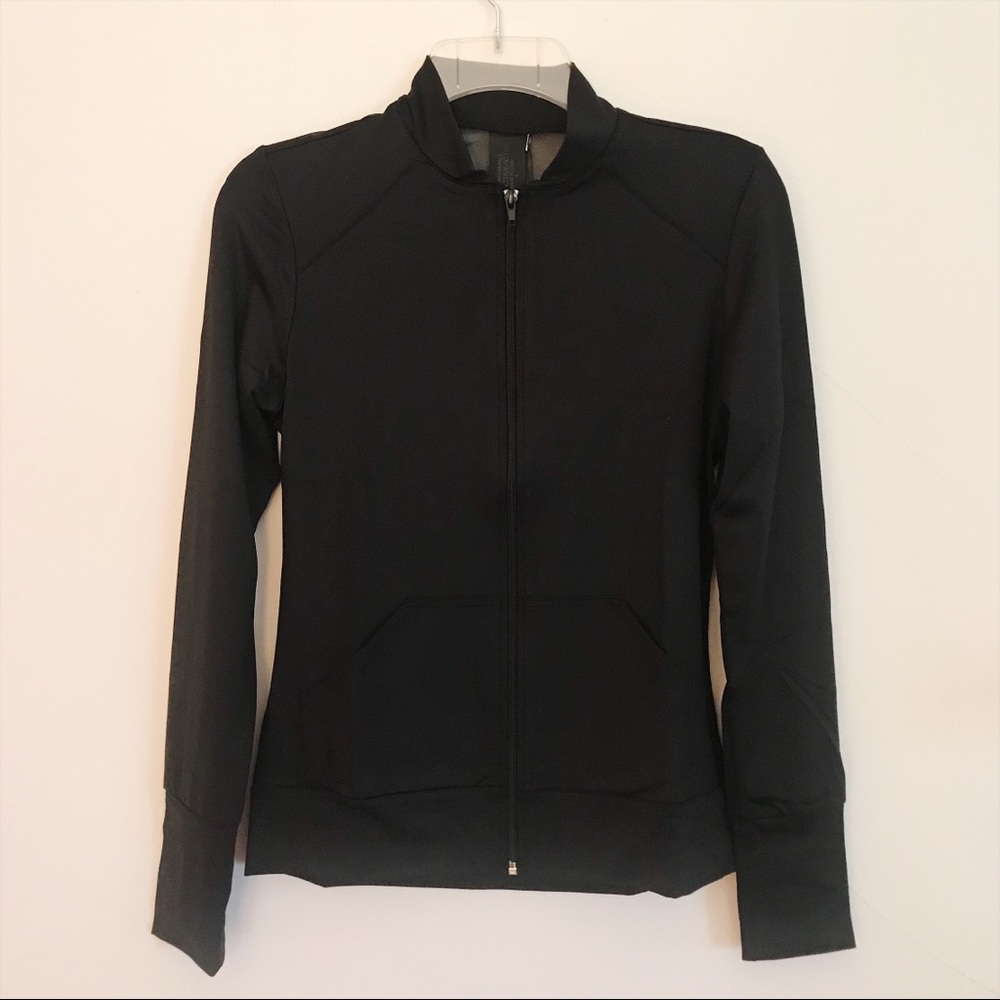 NORMA KAMALI Zip Jacket Mesh Back